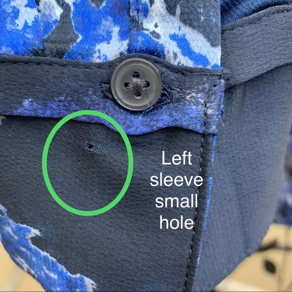 Banana Republic | Blue Floral Dillan Long Top XXS - Picture 8 of 8